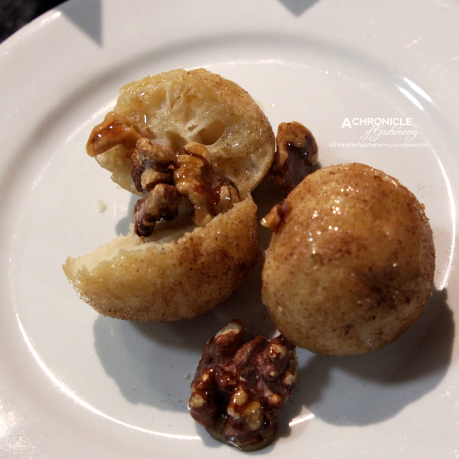 Greek Doughnuts w Walnuts and Honey