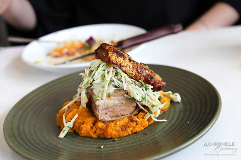 Punchbowl Canteen - Wood-fire Pork Belly carrot & miso puree, apple remoulade ($20)
