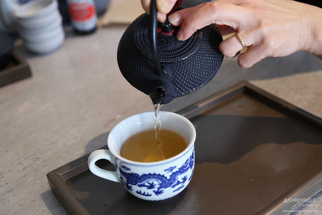 Oriental Teahouse - Bi Luo Chun green tea ($5.50)