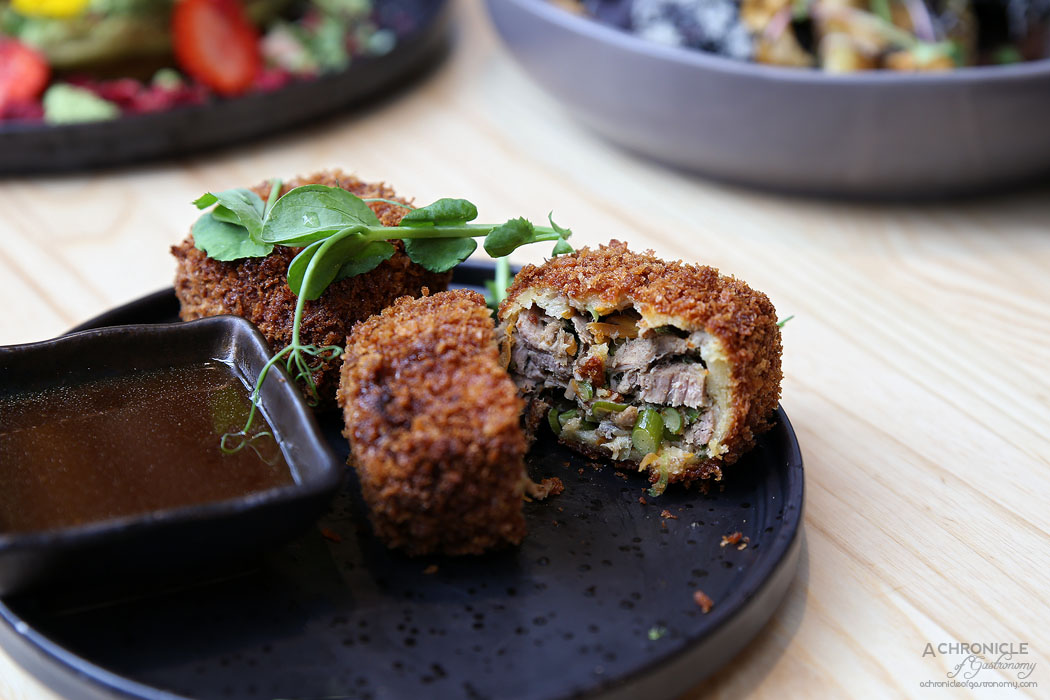 Light Years - 5-spice duck croquettes ($7)