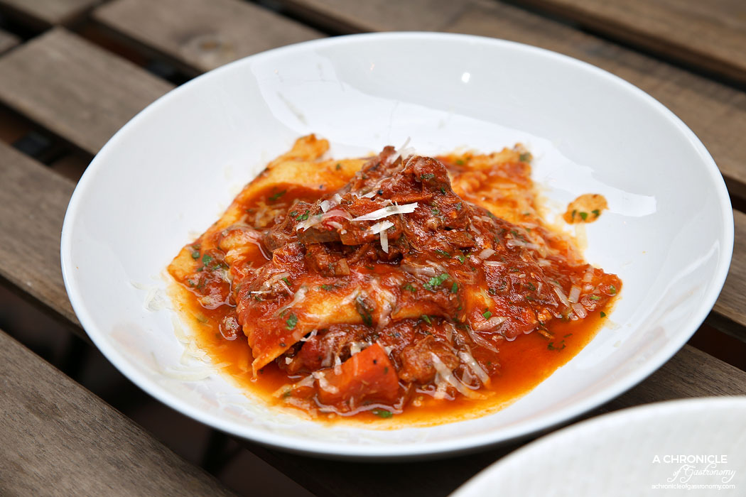 Il Melograno - Tortelloni di Ricotta - Housemade ricotta tortelloni with osso buco ragu ($28)