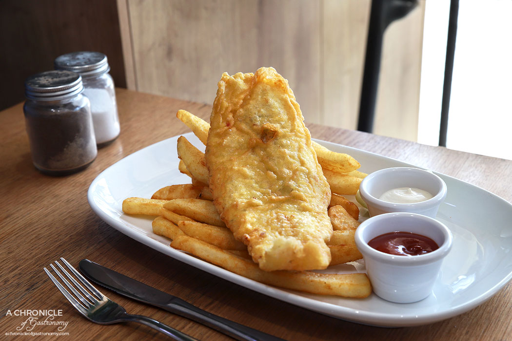 At The Catch - Fish of the day with chips (Dory) ($12)