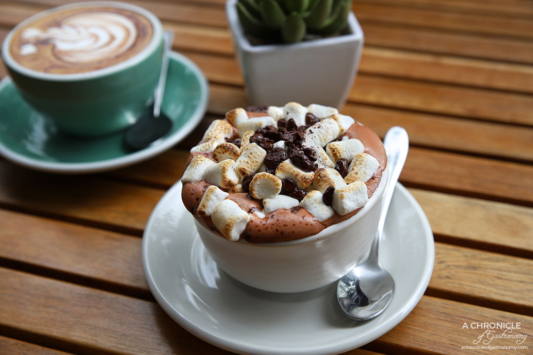 Lolo and Wren - The Smork - Rich Mork hot chocolate covered in scorched marshmallows ($6)