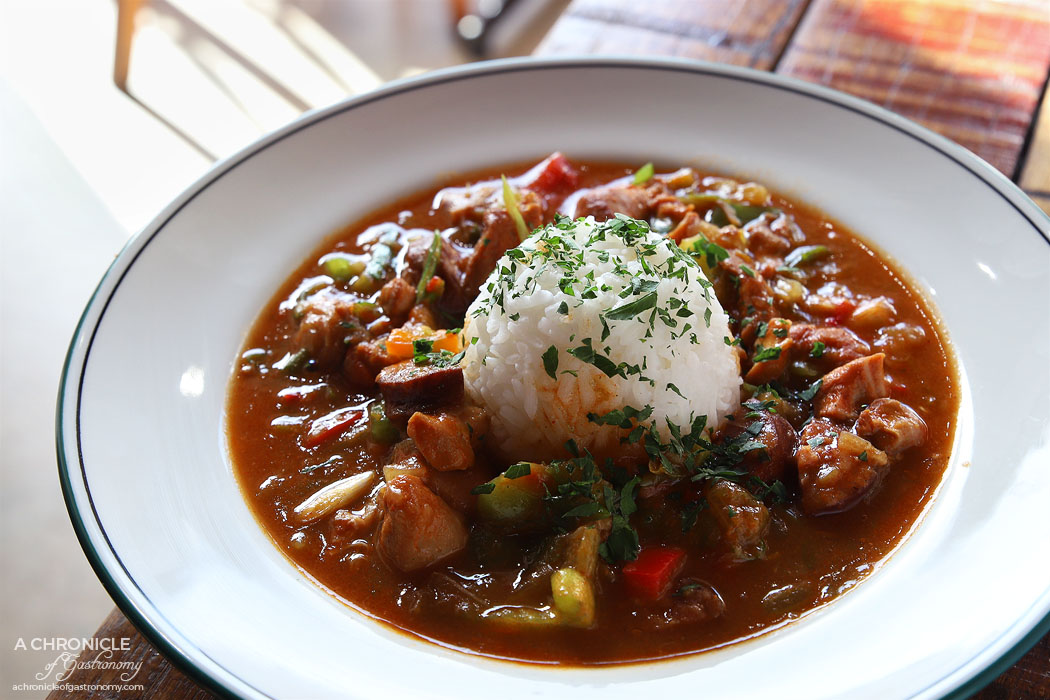 The Moldy Fig - Chicken and Andouille Sausage Gumbo ($20)
