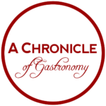 Blog Logo - A Chronicle of Gastronomy Line Circle Thin Tight Crop Transparent outside 500px