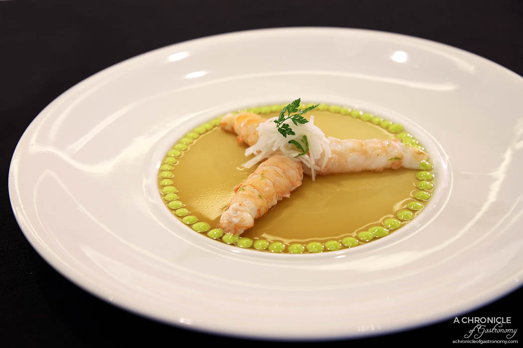 Hyatt The Good Taste Series ASPAC Finals 2018- Langoustine, crustacean jelly, parsley mayonnaise, kohlrabi - Lily Liu, Executive Sous Chef, Forty8, Park Hyatt Hangzhou
