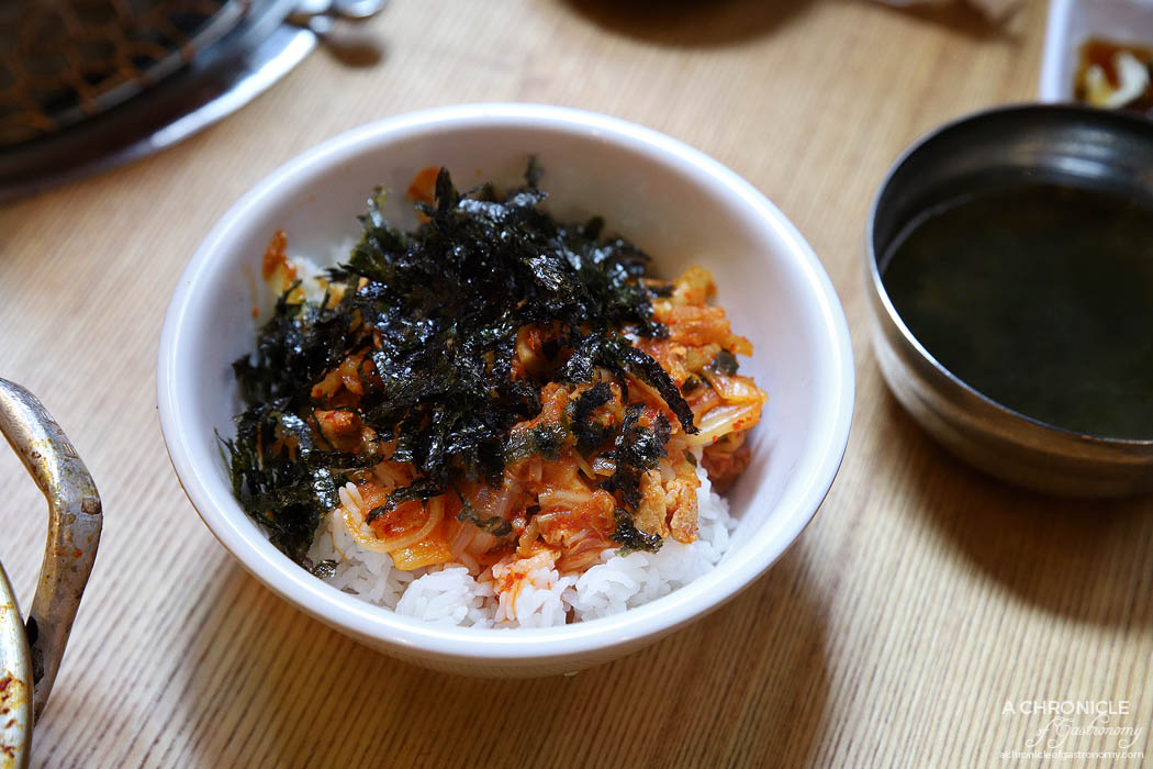 Paik's BBQ - Chibun Daweji Kimchi - Pork and kimchi stew ($14)