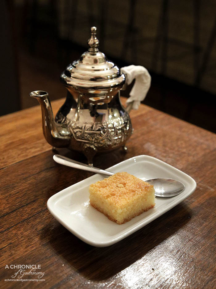 Casa Tajine - Middle Eastern Basbousa - Egyptian semolina cake soaked in rose water, almond extract and honey (2 for $3)
