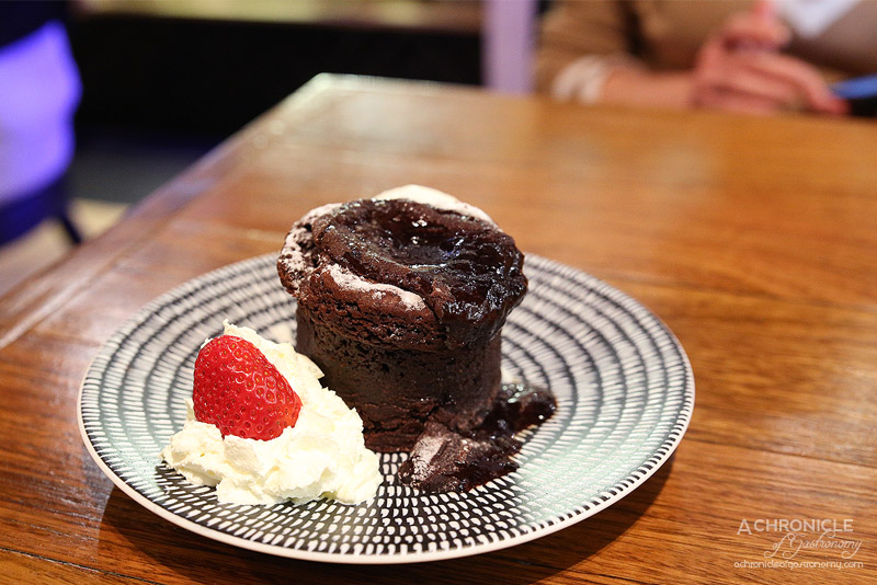 Vault Cafe Bar Restaurant - Chocolate Lava Cake with Ice Cream