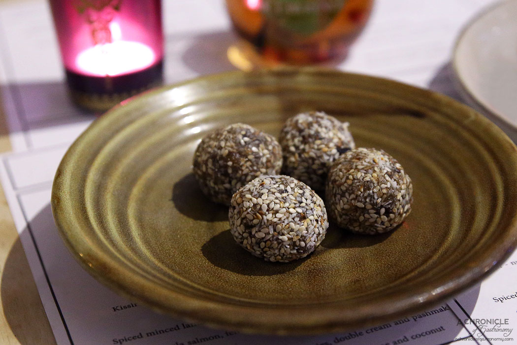 Mr Lawrence - Tamariya - Iranian date balls rolled in toasted sesame and coconut