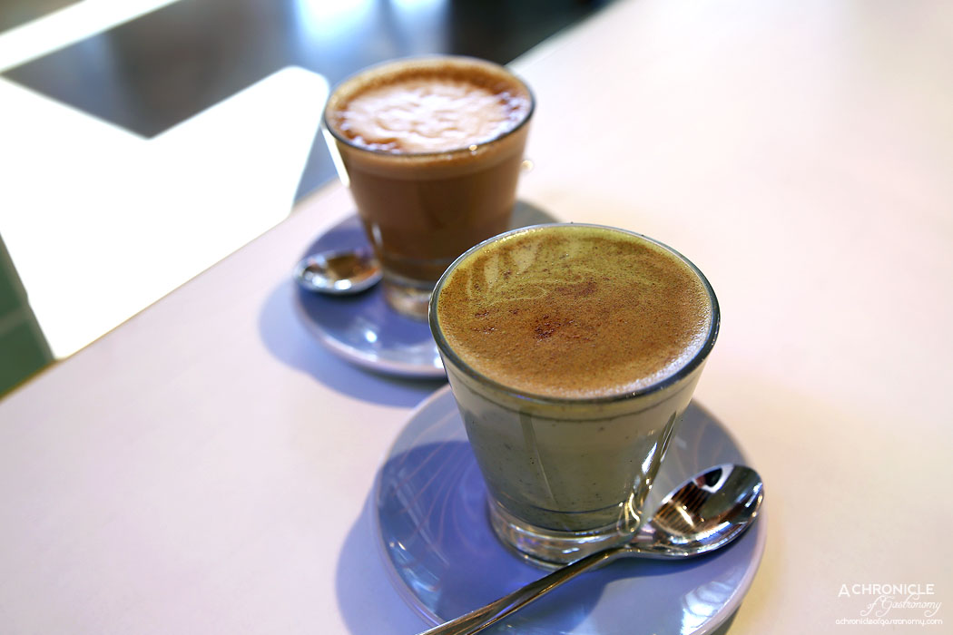 Rustica Canteen Hawthorn - Matcha Maiden latte ($4.50) Latte ($3.80)