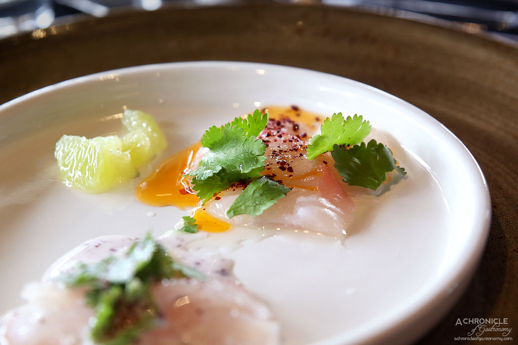 Woolshed - NZ Snapper Ceviche, Coconut Milk, Lime, Coriander, Sumac