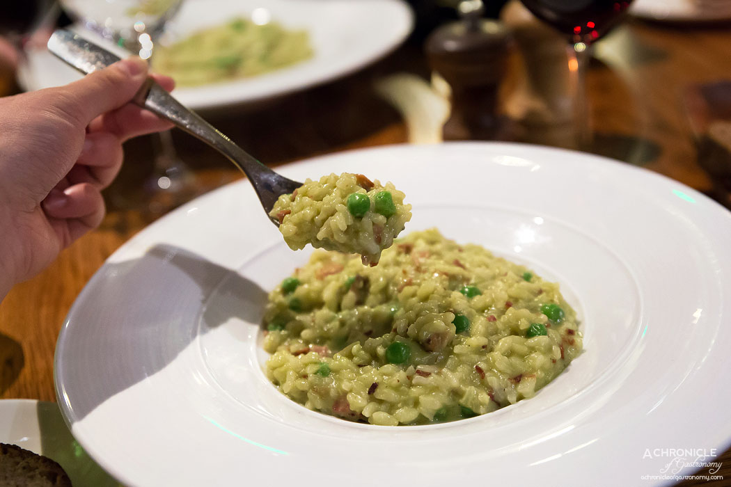 Tutto Bene - Risi e Bisi - Risotto with fresh peas, pancetta, shallots and parmiagiano