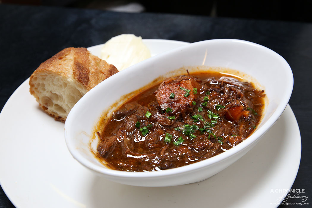 Fortify - 48 hour beef bourguignon slow infused w garden herbs, carrots and Beaujolais