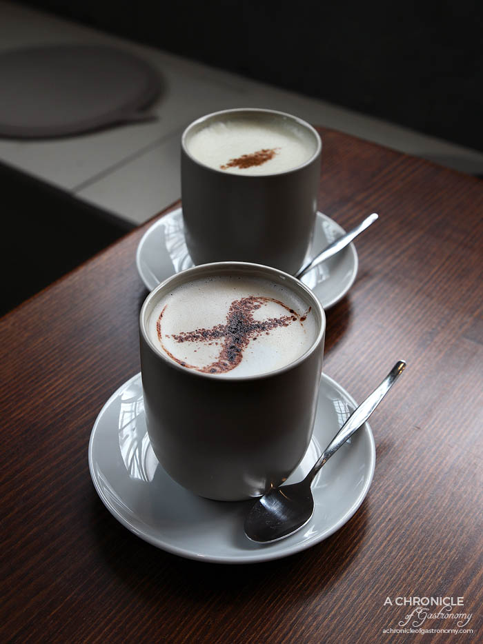 Cafe Louis - Dulce de Latte ($5) Kashaya Latte by Ayur Co ($5)
