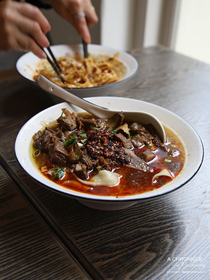 Bowltiful - Braised lamb noodle soup with bo kwan 7mm noodles ($14.80)